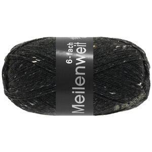 Lana Grossa MEILENWEIT 6-FACH 150g Mouliné/Tweed | 8837-anthracite mottled
