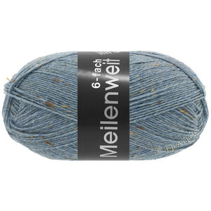 Lana Grossa MEILENWEIT 6-FACH 150g Mouliné/Tweed | 9227-jeans blue mottled