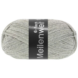 Lana Grossa MEILENWEIT 6-FACH 150g | 9244-light gray mottled