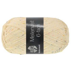 Lana Grossa MEILENWEIT 6-FACH 150g | 9862-ecru mottled