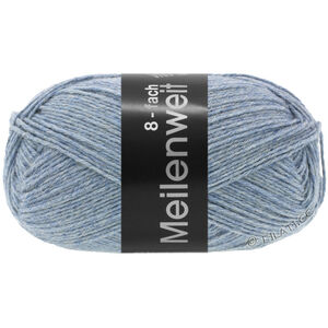 Lana Grossa MEILENWEIT 8-FACH 150g | 9659-gray blue mottled