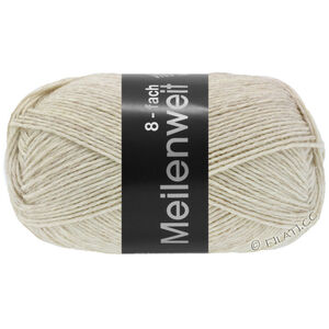 Lana Grossa MEILENWEIT 8-FACH 150g | 9661-light beige mottled