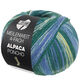 Lana Grossa MEILENWEIT 100g Alpaca Poncho | 2725-forest green/royal/white/light blue/gray blue/sweet lime