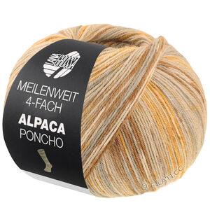 Lana Grossa MEILENWEIT 100g Alpaca Poncho | 2726-sand beige/taupe/brown/light beige/caramel