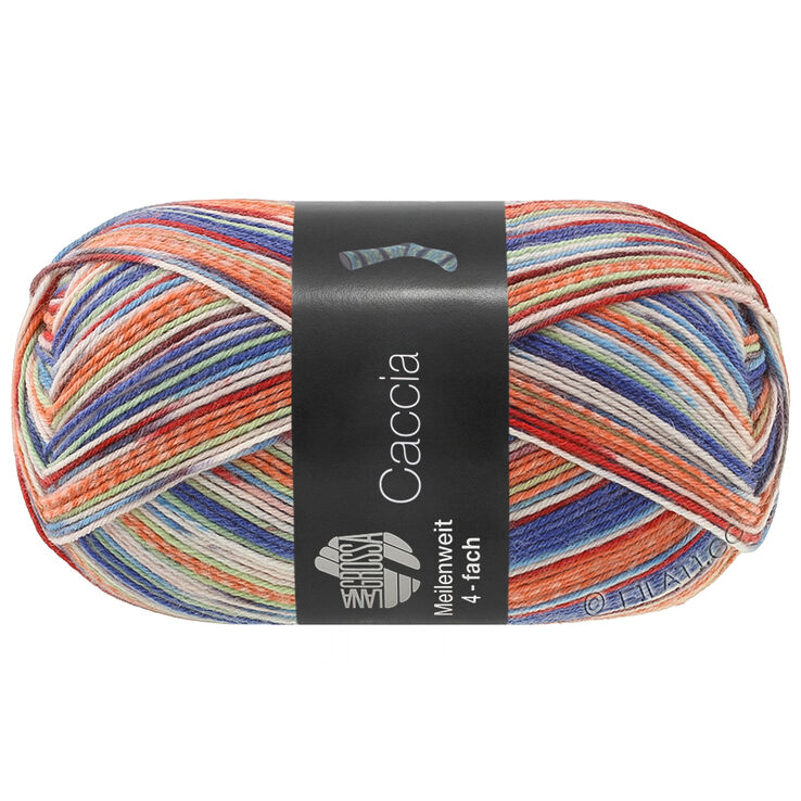 Lana Grossa MEILENWEIT 100g Caccia | 5301-rust/light green/gray beige/sky blue/navy/dark red/blackberry