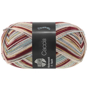 Lana Grossa MEILENWEIT 100g Caccia | 5305-dark red/camel/light gray/dark gray/rose/cream/green gray