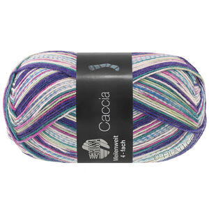 Lana Grossa MEILENWEIT 100g Caccia | 5308-dark violet/opal green/purple gray/orchid/light green/blue