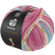 Lana Grossa MEILENWEIT 100g Cashmere Pista | 146-light fuchsia/dark fuchsia/white/ochre/turquoise/light blue striped