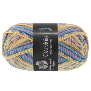 Lana Grossa MEILENWEIT 100g Cervinia | 1706-sky blue/mouse gray/yellow/ecru/light beige/lilac rose/gray blue