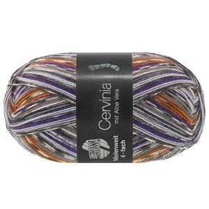 Lana Grossa MEILENWEIT 100g Cervinia | 1707-dark violet/light gray/dark gray/mouse gray/ecru/brown/night blue