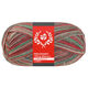 Lana Grossa MEILENWEIT 100g Merino Christmas Lurex | 6810-white/dark green/dark brown/orange/light green
