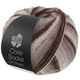 Lana Grossa MEILENWEIT 100g Cosy Socks Soft Stripes | 103-mocha/gray brown/beige/cream
