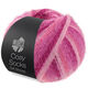Lana Grossa MEILENWEIT 100g Cosy Socks Soft Stripes | 108-rose/antique pink/salmon/heather red