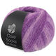 Lana Grossa MEILENWEIT 100g Cosy Socks Soft Stripes | 114-pale purple/purple/purple