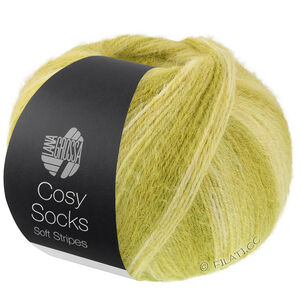 Lana Grossa MEILENWEIT 100g Cosy Socks Soft Stripes | 116-sweet lime/pistachio/light olive
