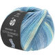 Lana Grossa MEILENWEIT 100g Cotton Bamboo Denim | 3318-petrol/raw white/turquoise/light blue/violet blue