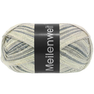 Lana Grossa MEILENWEIT 100g Black Denim Mix | 4656-silver gray/ecru/light gray/medium gray/dark gray