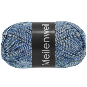 Lana Grossa MEILENWEIT 100g Blue Denim Mix | 4609-light blue/medium blue/dark blue/medium gray/dark gray