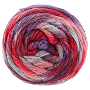 Lana Grossa MEILENWEIT 100g Fontana | 5454-fuchsia/mint/gray brown/purple blue/rose/mauve