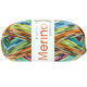 Lana Grossa MEILENWEIT 100g Merino Extrafine Meran | 2588-white/anthracite/orange/sweet lime/turquoise/green/pink