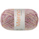 Lana Grossa MEILENWEIT 100g Merino Extrafine Mountain | 7605-gray brown/ecru/gray purple/red violet/corn yellow striped