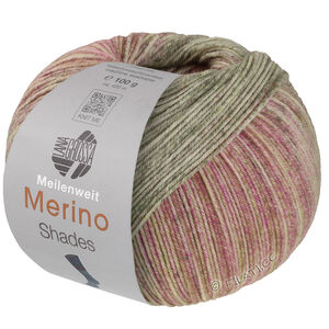 Lana Grossa MEILENWEIT 100g Merino Extrafine Shades | 7232-pastel green/gray green/light beige/beige/pink