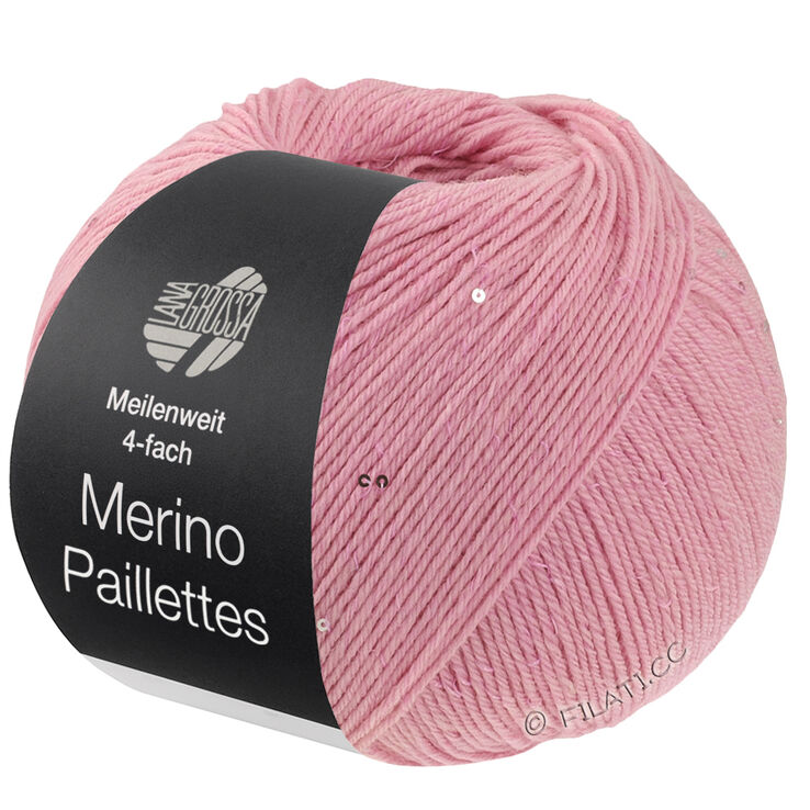 Lana Grossa MEILENWEIT 100g Merino Paillettes | 2301-rose