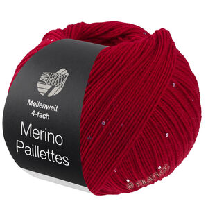 Lana Grossa MEILENWEIT 100g Merino Paillettes | 2303-red