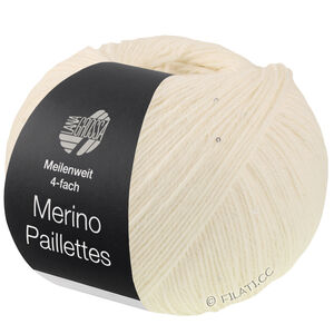 Lana Grossa MEILENWEIT 100g Merino Paillettes | 2308-cream