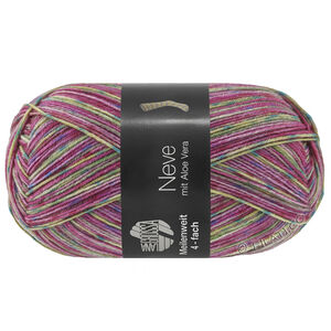 Lana Grossa MEILENWEIT 100g Neve | 4433-pistachio/turquoise/red violet/lilac