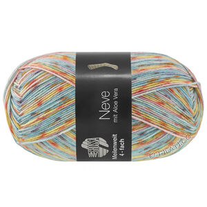 Lana Grossa MEILENWEIT 100g Neve | 4437-turquoise/rose/yellow/rust/mint turquoise/lilac/dark gray