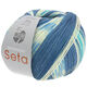 Lana Grossa MEILENWEIT 100g Seta Adriana | 3241-petrol/white/turquoise/gray blue/light blue