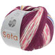 Lana Grossa MEILENWEIT 100g Seta Adriana | 3242-fuchsia/white/purple/orange/rose