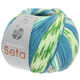 Lana Grossa MEILENWEIT 100g Seta Adriana | 3244-petrol/white/turquoise/gray/green