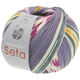Lana Grossa MEILENWEIT 100g Seta Adriana | 3247-raw white/yellow/dark green/gray/fuchsia