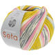 Lana Grossa MEILENWEIT 100g Seta Adriana | 3249-gray green/raw white/gray blue/rose/gray/dark gray