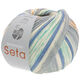 Lana Grossa MEILENWEIT 100g Seta Adriana | 3251-light gray/gray/white/gray blue/turquoise/apricot/rust