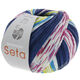 Lana Grossa MEILENWEIT 100g Seta Adriana | 3252-ink/night blue/white/fuchsia/blue turquoise/sweet lime