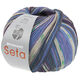 Lana Grossa MEILENWEIT 100g Seta Giappone | 3385-blue violet/white/olive/sky blue/gray/blue purple/green