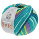 Lana Grossa MEILENWEIT 100g Seta Hokkaido | 3582-turquoise blue/mint turquoise/sweet lime/dark blue/white/blue violet