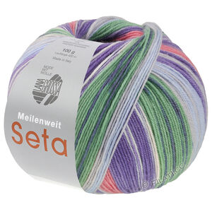 Lana Grossa MEILENWEIT 100g Seta Hokkaido | 3585-heather/light gray/blue violet/light blue/jade/dark gray/white
