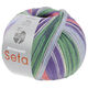 Lana Grossa MEILENWEIT 100g Seta Hokkaido | 3585-heather/light gray/blue violet/light blue/jade/dark gray/white