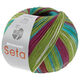 Lana Grossa MEILENWEIT 100g Seta Hokkaido | 3587-apple green/emerald/turquoise blue/red violet/white/burgundy