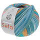 Lana Grossa MEILENWEIT 100g Seta Hokkaido | 3588-green/turquoise blue/apricot/petrol/white/light blue/rose
