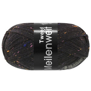 Lana Grossa MEILENWEIT 100g Tweed | 186-jet black