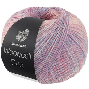 Lana Grossa MEILENWEIT 100g Woolycell Duo | 6003-blue purple/rose/cream