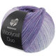 Lana Grossa MEILENWEIT 100g Woolycell Duo | 6004-red violet/gray purple/jeans