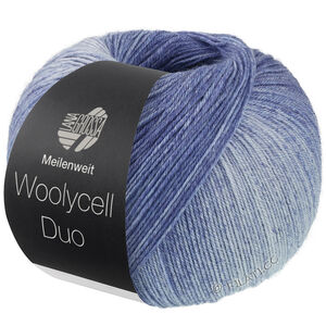 Lana Grossa MEILENWEIT 100g Woolycell Duo | 6005-navy/gray blue/light blue