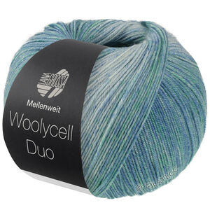 Lana Grossa MEILENWEIT 100g Woolycell Duo | 6006-turquoise blue/turquoise green/light turquoise