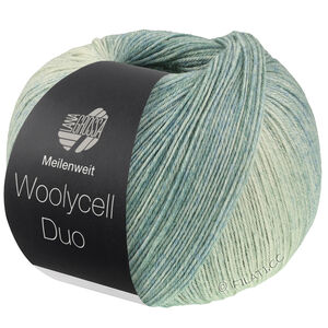 Lana Grossa MEILENWEIT 100g Woolycell Duo | 6007-Sage green/hay green/pastel green